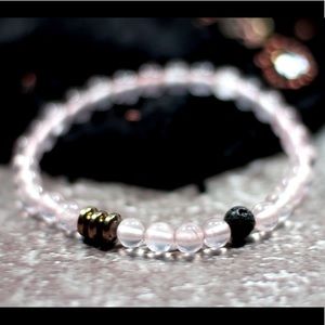 Rose Quartz 7” bracelet